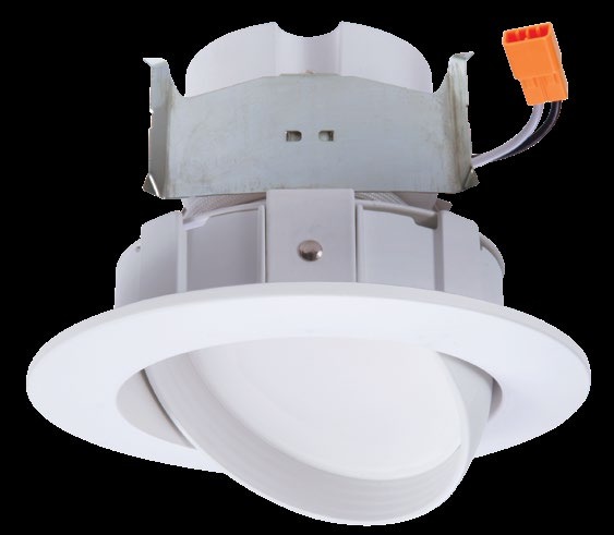 HALO RA4 4 in. Gimbal Adjustable 2700K-5000K Selectable CCT Integrated LED White Recessed Light Retrofit Module (RA4089S1EWHR)
