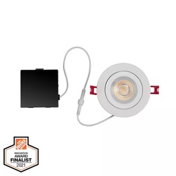 [1004658319] Ultra Spot Integrated LED 4 in Round Adj Color Temp Canless Recessed Light for Kitchen Bath Living rooms, White